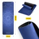 4Fizjo 1877 Suede Yoga and Exercise Mat 1.5 mm, Blue