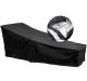 Waterproof Garden Sun Lounger Cover 200x70x40 cm, Black
