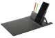 Mouse Pad with Wireless Charger and Organizer, Black