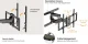 Full-Motion TV Wall Mount for 37\"-86\" Displays, Black