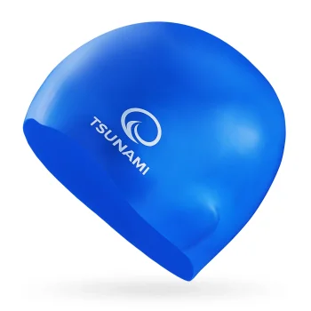 Silicone Swimming Cap TSUNAMI PRO Blue