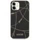 Guess iPhone 12 mini Case Gold Chain Collection, Black
