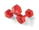 Composite Fitness Dumbbells 4FIZJO 2 x 3 kg, Red