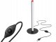 Black LED Desk Lamp with 3 Light Colors and Brightness Control, 25 cm