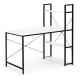 ModernHome computer desk with shelves, office table, white