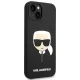 Karl Lagerfeld Silicone Karl\'s Head Case for iPhone 14 Plus, Black
