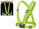 Reflective Safety Harness for Running Cycling Motorcycle, High Visibility Green