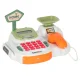 Kids Cash Register Supermarket Store Scanner Calculator Basket with Accessories 36 pcs