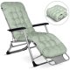 Sofotel Chillwell Folding Garden Sun Lounger with Cushion, Light Green