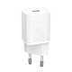 Baseus Super Si Quick Charger 1C 20W with USB-C to Lightning Cable 1m, White