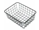 Large Metal Wire Basket Organizer for Kitchen and Home, Black