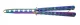 Butterfly Stainless Steel Training Balisong Practice Tool Tactical Folding Knife, Rainbow