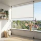 Retractable Clamp-On Balcony Awning with Crank MultiGarden, Beige