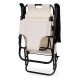 Folding Garden Sun Lounger with Headrest MultiGarden, Beige