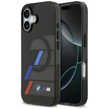 BMW M IML Metal Buttons Tricolor Lines MagSafe Phone Case Cover iPhone 17 - Black