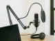 Studio Condenser Microphone Kit with Scissor Arm Stand and Pop Filter, Black