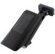 LED solar lamp with dummy security camera and remote control, black