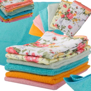 Microfiber cloths cleaning set of 6 for