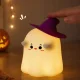 Silicone LED Night Light Ghost, RGB, Touch Control, Timer