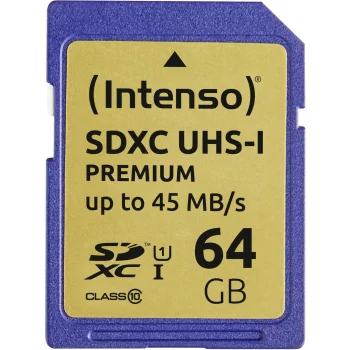 Memory Card Intenso SDXC 64GB Class 10 UHS-I Premium