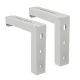 Maclean MC-923 Projector Screen Wall Mount Bracket Set, Steel, up to 25 kg, White