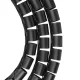 Maclean MCTV-676 B Cable Organizer, 25mm x 2m, Black
