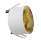 Maclean MCE457 W/G Recessed Spotlight Fixture, GU5.3, 70x40mm, White/Gold
