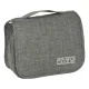 Hanging Travel Toiletry Bag Foldable Cosmetics Organizer, Grey