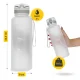 4FIZJO Sports Water Bottle 1L, Grey