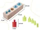 Wooden Montessori Cylinders and Weights, Colorful Educational Puzzle