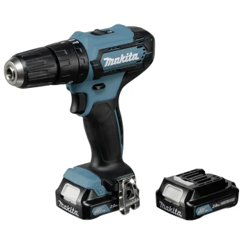 Makita HP333DSAX1 Cordless Combi Drill 12V with 2x 2.0Ah Batteries and Accessory Set