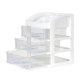 ModernHome Makeup Organizer with Drawers and Compartments, White