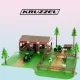Kruzzel 00022404 Farm Playset with Animals and Tractors, 102 Pieces