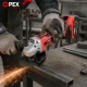 OPEX TOOLS OPX28010 Cordless Angle Grinder, 125mm, 21V, 2x 3.0Ah Batteries