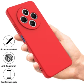 Tfo Silicon Case for Xiaomi Redmi 14C / Redmi A4 / POCO C75, Red