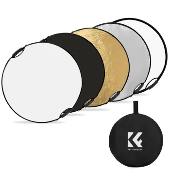 K&F 5-in-1 Circular Light Reflector Kit, 60 cm
