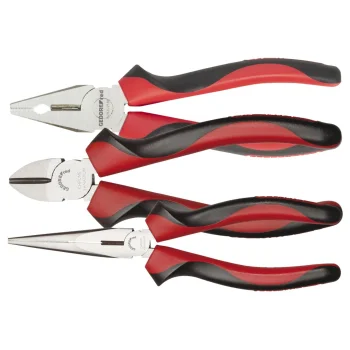GEDORE red 3-Piece Pliers Set (8314-180 JC, 8250-200 JC, 142 10 TL)