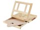 Wooden Tabletop Easel Box with Storage Drawer and Adjustable Tilt for Artists
