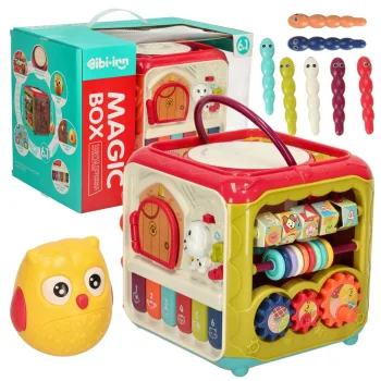 Bibi-inn 6-in-1 Interactive Educational Activity Cube with Piano