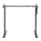 Maclean MC-790NG Manual Height Adjustable Desk Frame, 70-118 cm, Grey