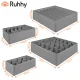 Underwear Drawer Organizers Ruhhy, 4 Pcs Set, Grey