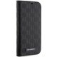 Apple iPhone 14 Pro Max 6.7\" Karl Lagerfeld Saffiano Monogram Bookcase Cover (KLBKP14XSAKLHPK), Black