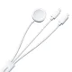 Joyroom S-IW007 3-in-1 USB-A Magnetic Charger and Lightning Cable 1.2m, White