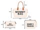 Mommy Bag 3in1 Diaper Bag with Cosmetic Bag and Organizer, Beige