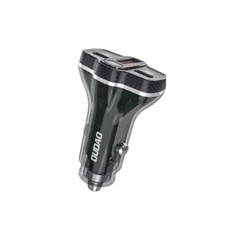Dudao R78 78W Car Charger USB-C PD / 2xUSB-A QC, Black