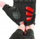 Rockbros S169BR L Cycling Gloves with Gel Inserts, Black/Red
