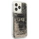 Karl Lagerfeld iPhone 13 Pro Max Case Liquid Glitter Gatsby Black