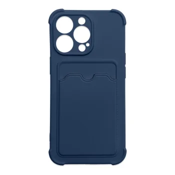 Card Armor Case for Samsung Galaxy A22 4G with Card Holder, Navy Blue