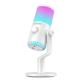 Maono DM30RGB Gaming Microphone, White