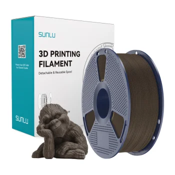 Sunlu Wood 3D Printer Filament, Wood Wal, Walnut